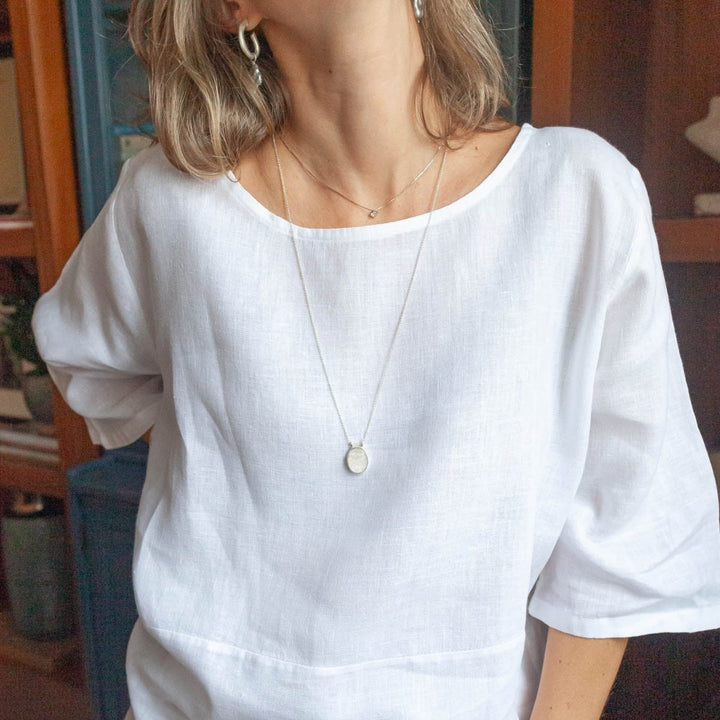  - Amuleto Proteção - selenita + turmalina negra - Ateliê Camila Lovisaro