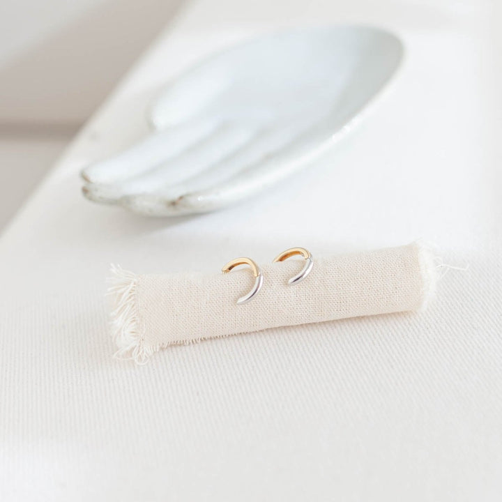 CLCB ARG AK AU/BCO - Argolinha Bicolor em ouro amarelo e branco 18k - Ateliê Camila Lovisaro